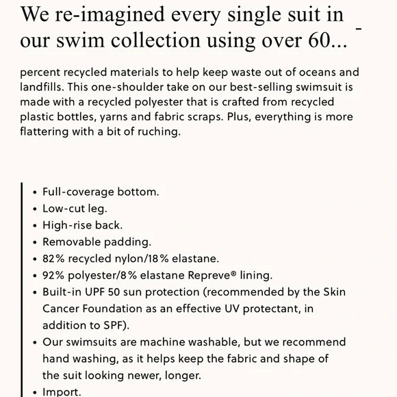 🆕 J. Crew Ruched Shoulder One Piece Swimsuit . 18. NWT!💥💥 - Picture 14 of 15